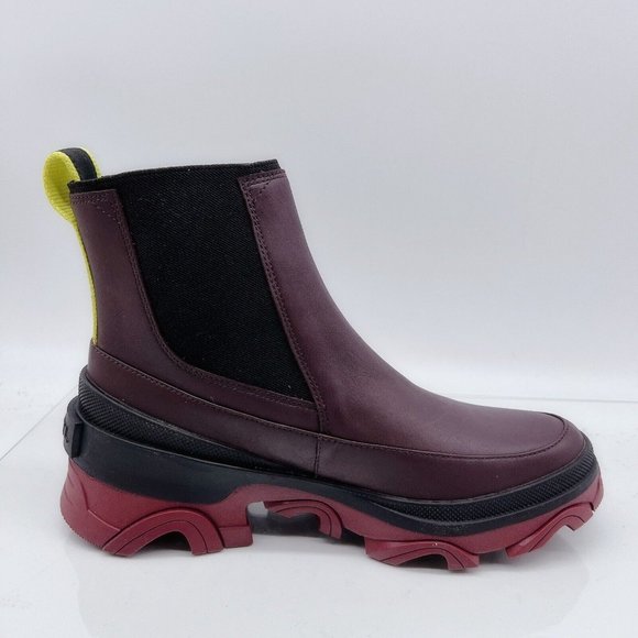 Sorel Brex Waterproof Platform Heel Chelsea Boot Bootie Chocolate US 9.5 - Picture 8 of 12